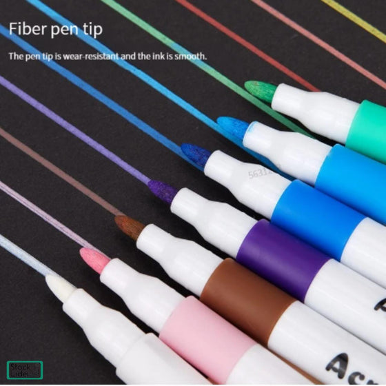 Rotuladores acrílicos 12 colores