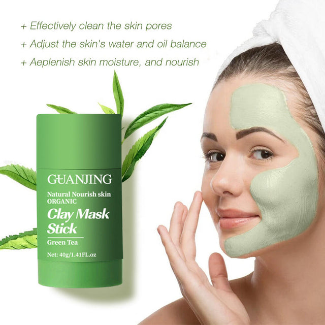 Mascarilla té verde en barra facial