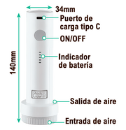 Bomba de vacío inalámbrica para ropa