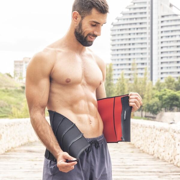 Faja deportiva efecto sauna negra