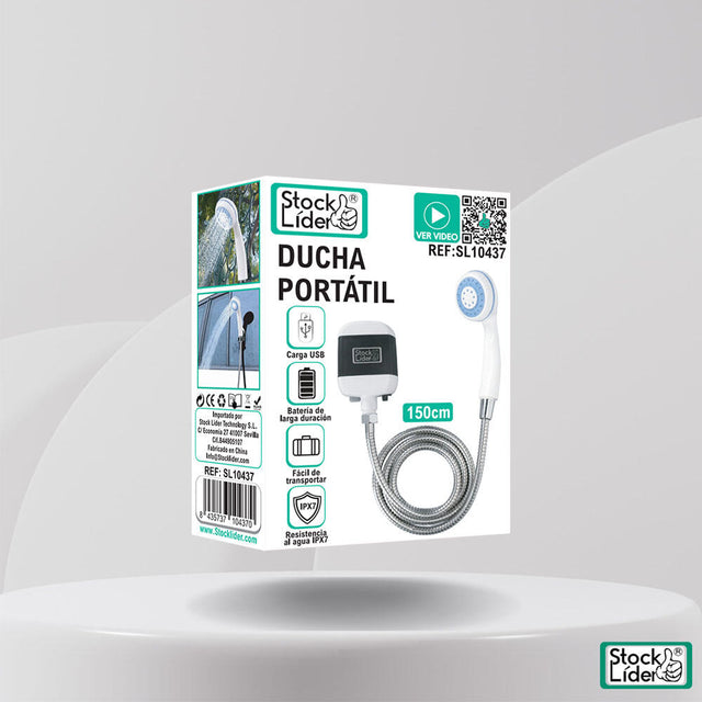 Ducha portátil recargable para camping