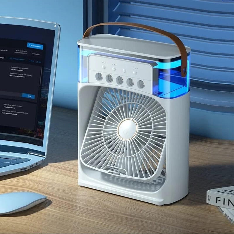 Ventilador aire frío con agua RGB USB