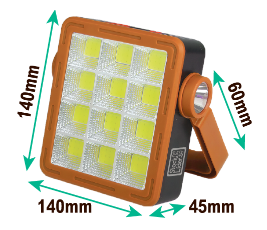 Lámpara solar multifunción portátil