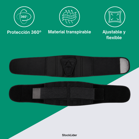 Faja lumbar con almohadilla 3D ajustable
