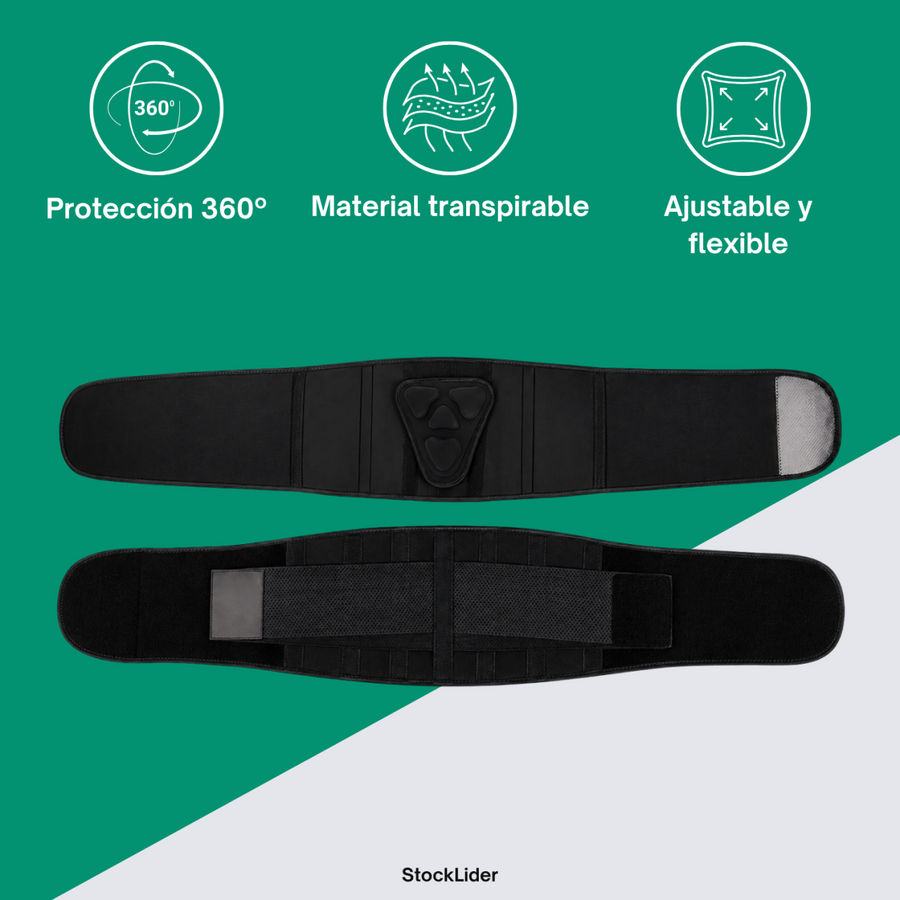 Faja lumbar con almohadilla 3D ajustable