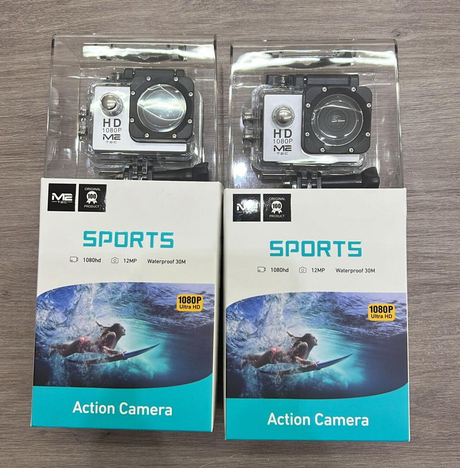 Cámara deportiva HD con funda acuática