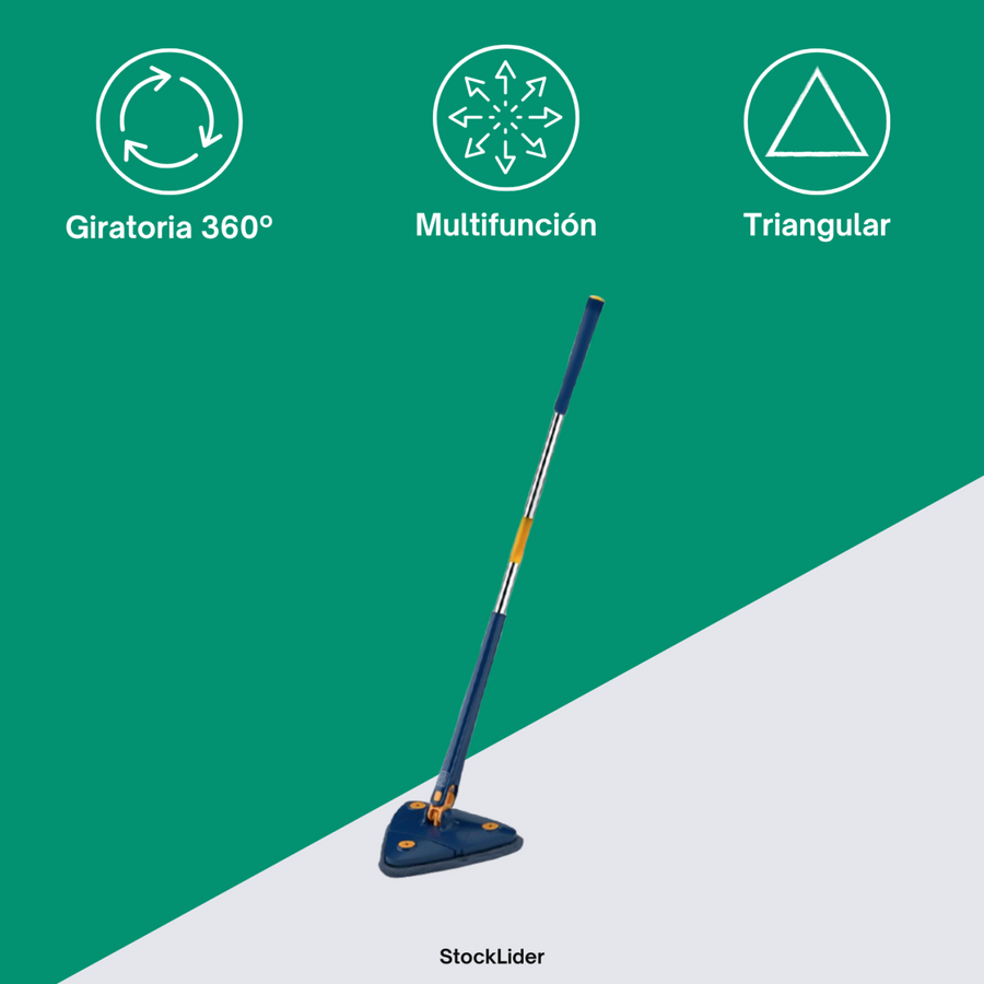 Mopa triangular giratoria 360º para rincones