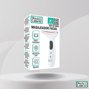 Masajeador facial con luz LED y vibración
