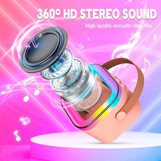 Karaoke portátil con micrófono y Bluetooth