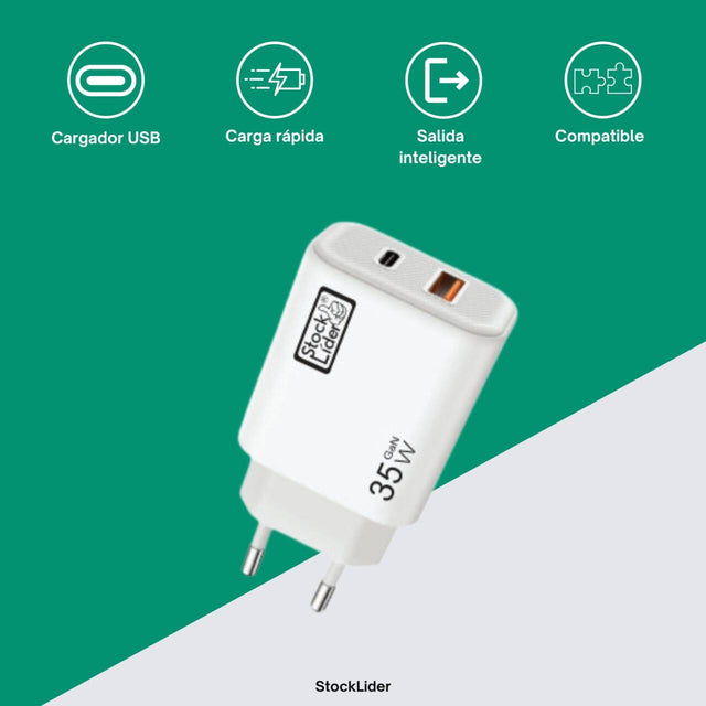 Cargador USB y Tipo C 35W | Novarso