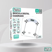 Báscula digital cuadrada de baño