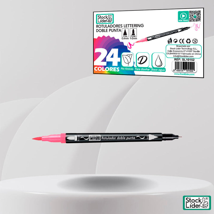 24 colores. Dos puntas. Más ideas.