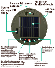 Tira LED recargable y retráctil