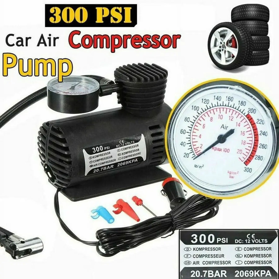Compresor de aire portátil 300 PSI coche