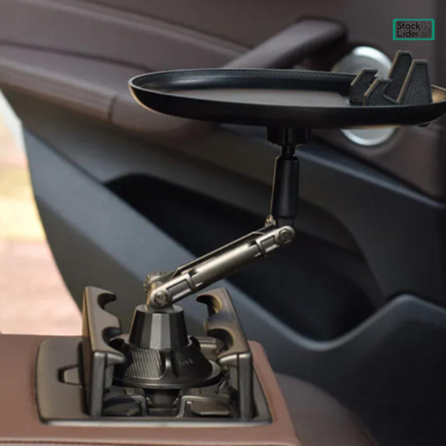 Soporte con bandeja para coche ajustable