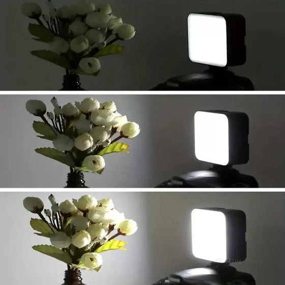 Luz LED vídeo portátil para foto y streaming