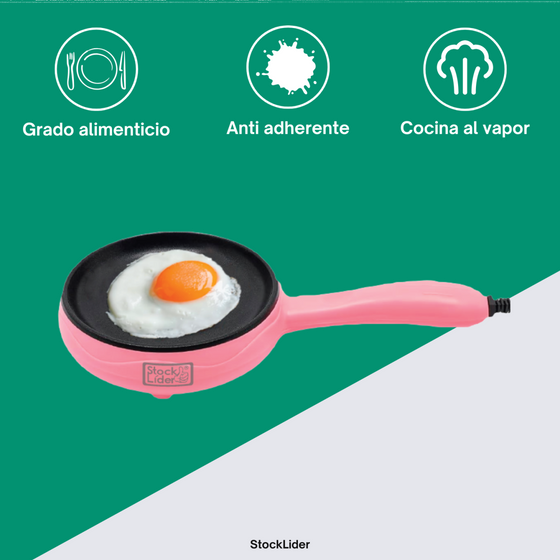 Sartén eléctrica compacta antiadherente