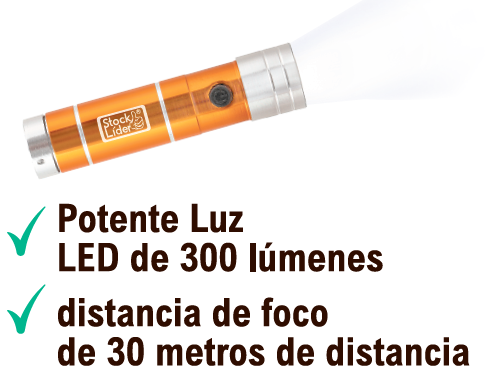 Linterna LED compacta y potente