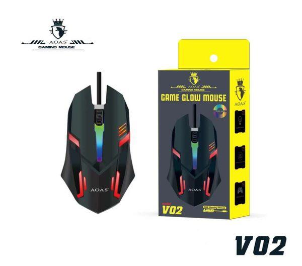 Ratón V02 ergonómico con RGB