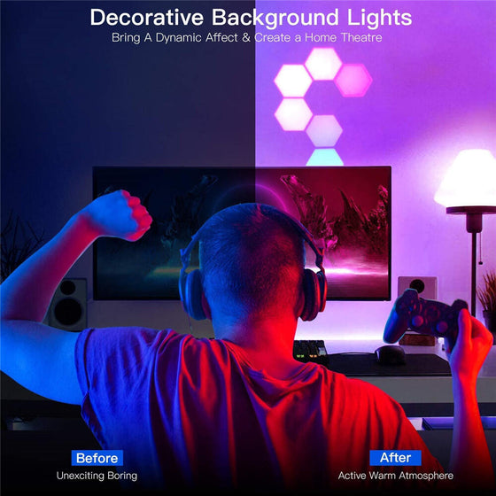 Set de 3 luces LED colores con mando