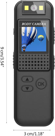 Body Camara HD portátil 1080p con clip