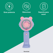 Ventilador portátil compacto con soporte