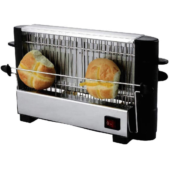 Tostador multipan vertical de acero inoxidable