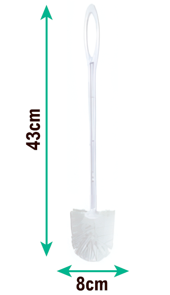 Escobilla de WC compacta y práctica