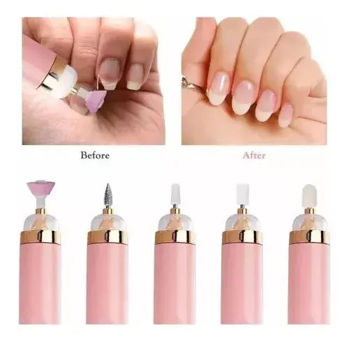Lima de uñas eléctrica con 5 cabezales