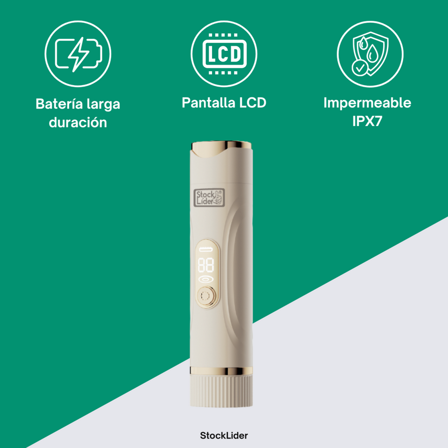 Depiladora doble cabezal recargable