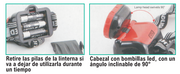 Linterna de cabeza LED ajustable