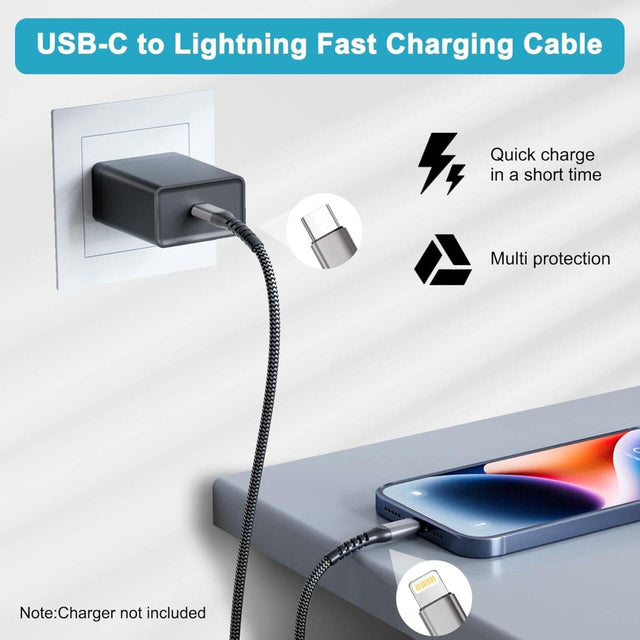 Cable USB-C a Lightning MFi 1.2m