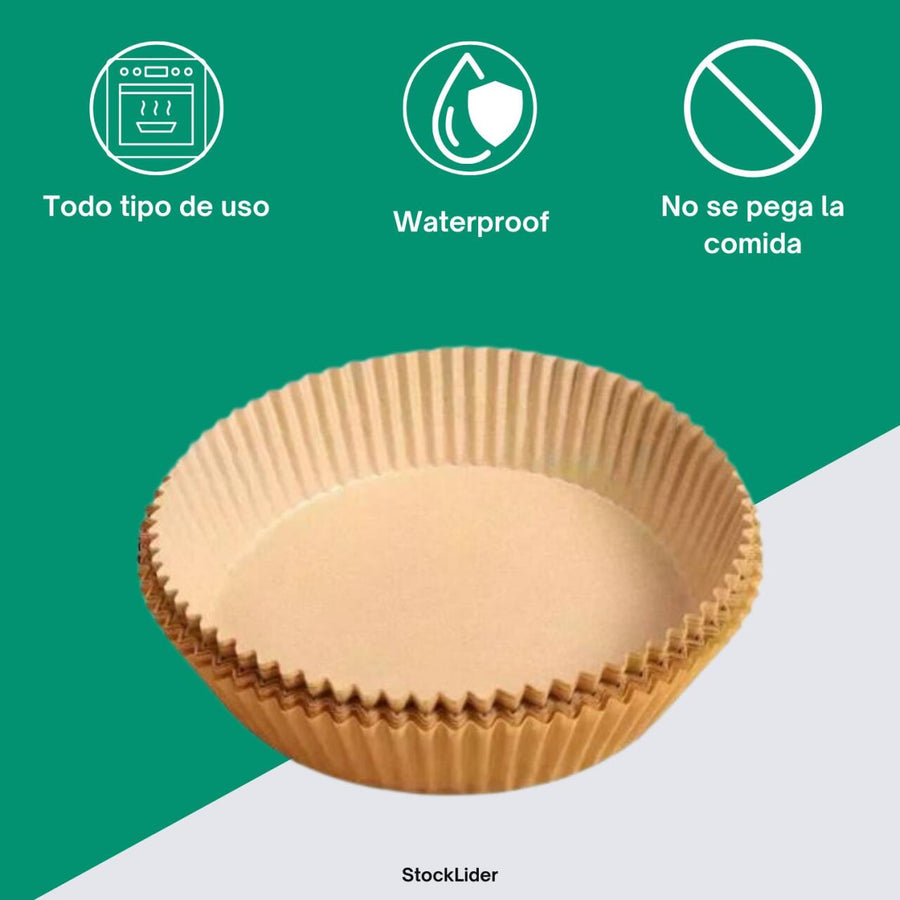 Papel redondo para freidora de aire