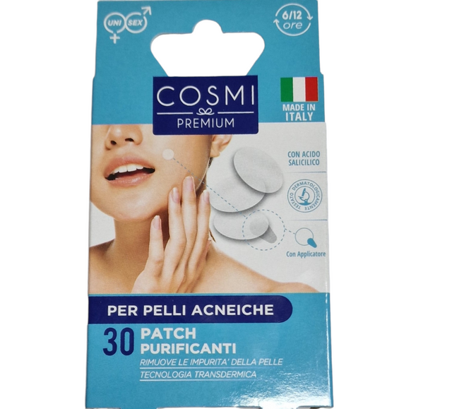 Parches faciales purificantes con glicólico