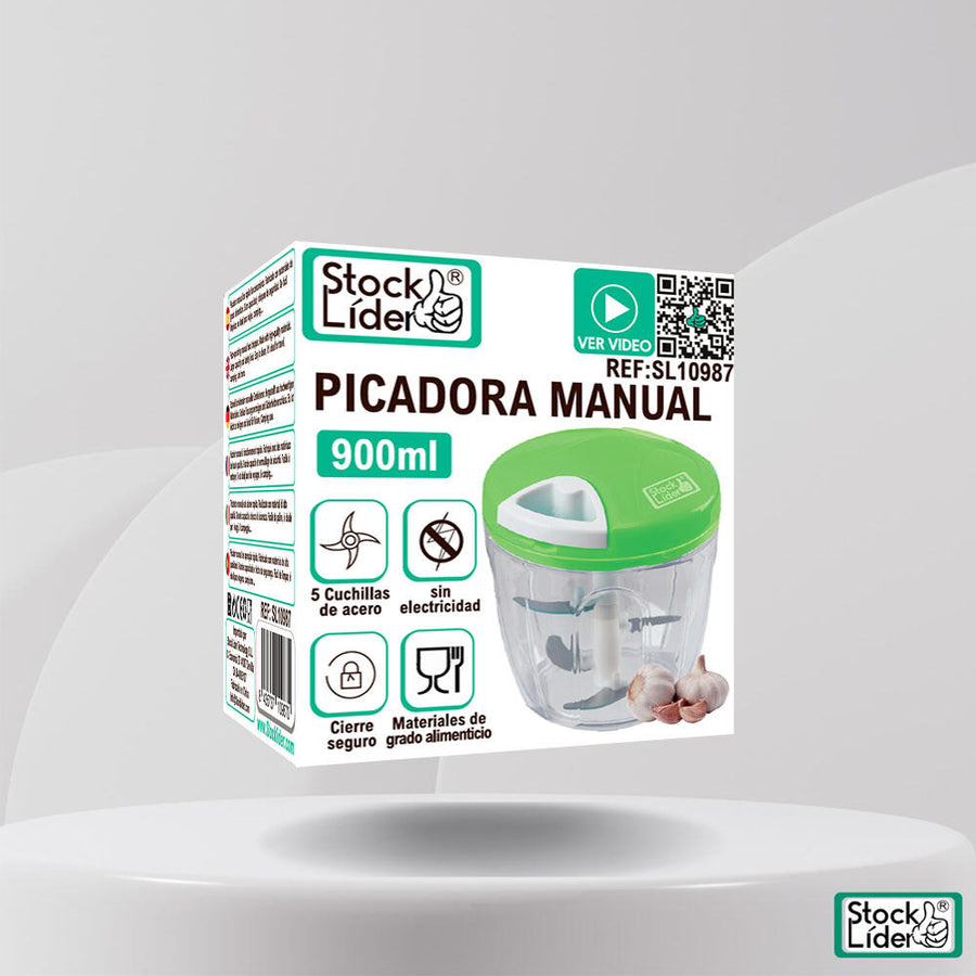 Picadora manual compacta para cocina