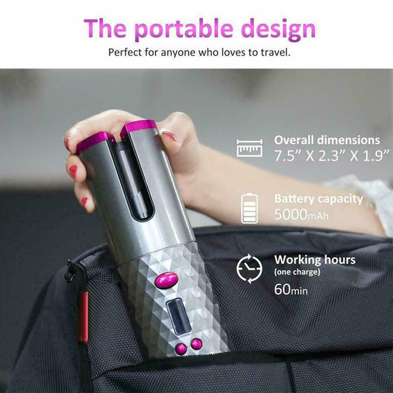 Rizador automático portátil para ondas fáciles