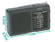 Radio AM FM portátil compacta | Novarso