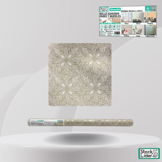 Rollo adhesivo pared y muebles 45x2 m