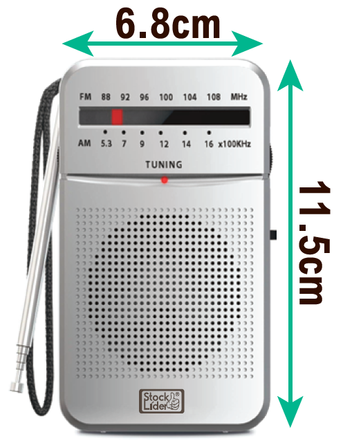 Radio AM FM portátil con jack 3,5 mm