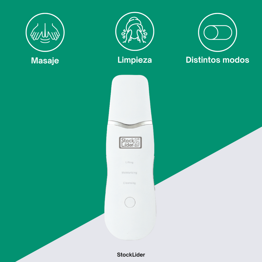 Limpiador facial ultrasónico recargable