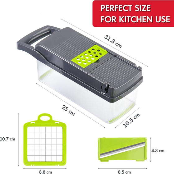 Picador de verduras 14 en 1 mandolina