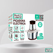 Picadora eléctrica 2L de acero inoxidable