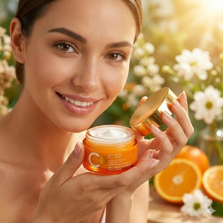 Crema anti arrugas con ácido hialurónico SPF50