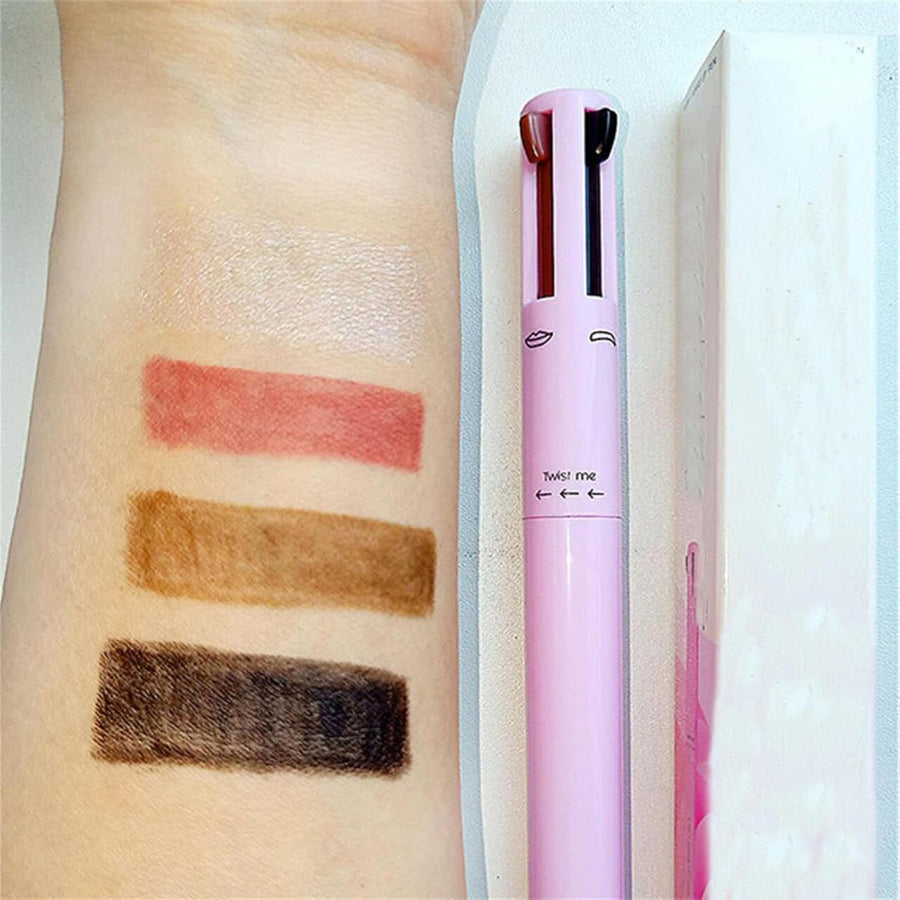 Lápiz de Maquillaje 4 en 1 Multifuncional