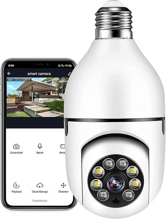 Cámara bombilla de vigilancia WiFi 1080P