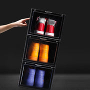 Cajas de zapatos apilables transparentes