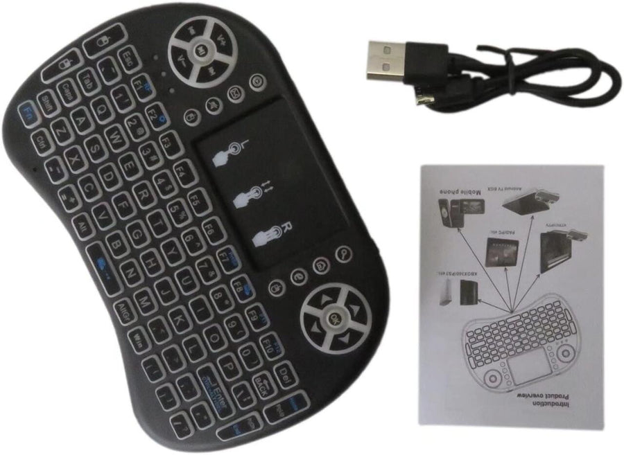 Teclado inalámbrico con touchpad para TV y PC