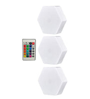 Set de 3 luces LED colores con mando