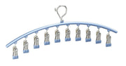 Percha con pinzas para ropa delicada