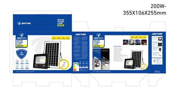 Foco LED solar 200W exterior IP66
